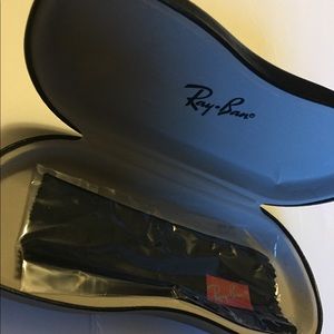 Ray-Ban glasses case with original glasses wipe
